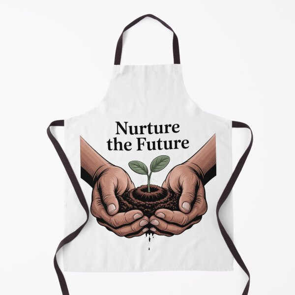 Item preview, Nurture The Future — Glowing Seedling Cupped Hands Soil Environmental Activist Graphic Tee designed and sold by proearth2022.