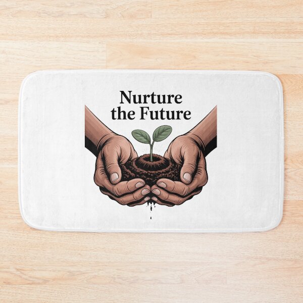 Item preview, Nurture The Future — Glowing Seedling Cupped Hands Soil Environmental Activist Graphic Tee designed and sold by proearth2022.