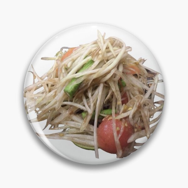 Item preview, SOM TUM, Thai spicy green papaya salad Isolated on white background	 designed and sold by pipikijung.