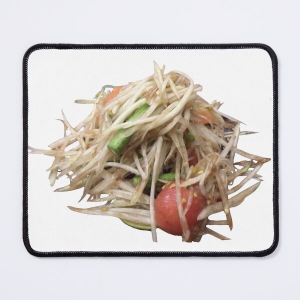 Item preview, SOM TUM, Thai spicy green papaya salad Isolated on white background	 designed and sold by pipikijung.