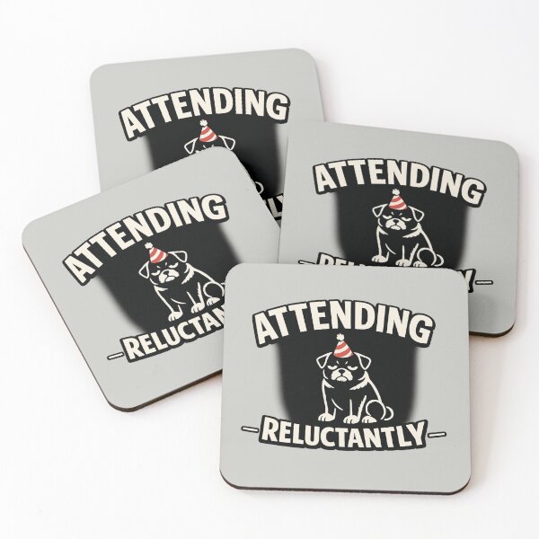 Item preview, ATTENDING RELUCTANTLY Dog Shirt – Funny Introvert Party designed and sold by POD DYNASTY.