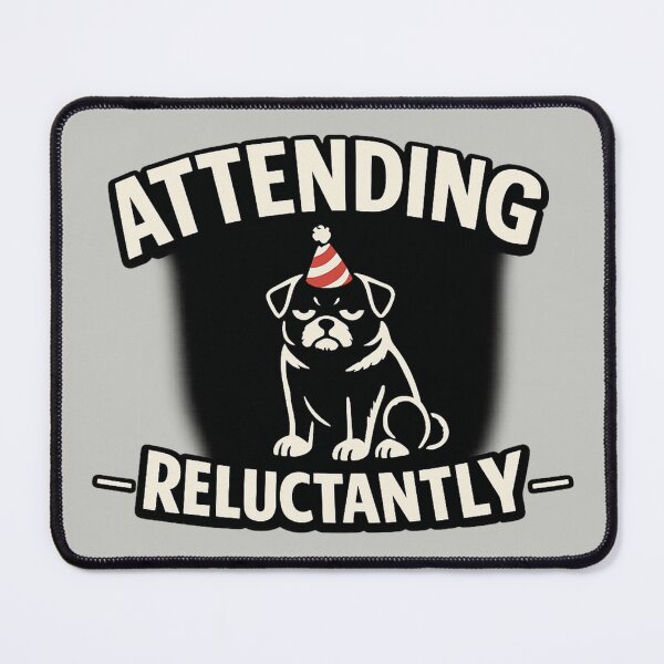 Item preview, ATTENDING RELUCTANTLY Dog Shirt – Funny Introvert Party designed and sold by POD DYNASTY.
