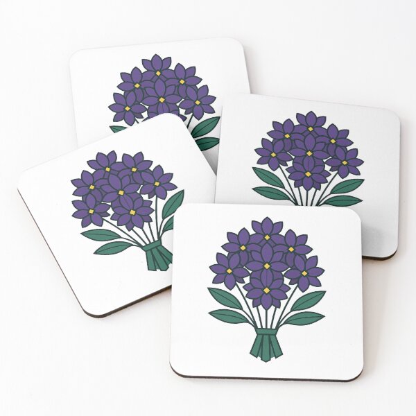 Item preview, Symmetrical Dark Purple Floral Bouquet designed and sold by Fikuall.