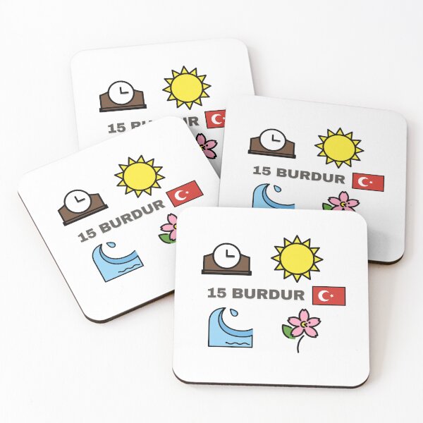 Item preview, Burdur Vibes – Emoji Design (Clock, Sun, Lake, Flowers) designed and sold by iccdesignsshop.
