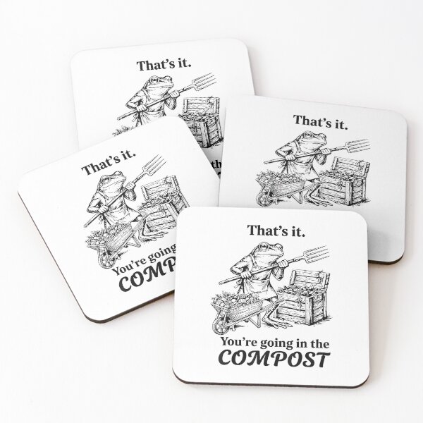 Item preview, That's It You're Going in The Compost Frog Gardening Funny designed and sold by DoodleUrban.