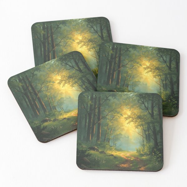 Item preview, Dreamy Forest Path Landscape designed and sold by Glitchart66.