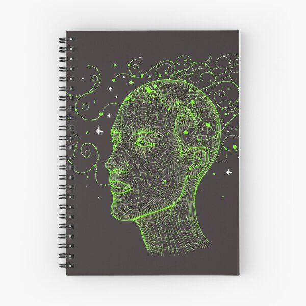 Item preview, Cybernetic Green Wireframe Human Head Profile designed and sold by CiNi13.
