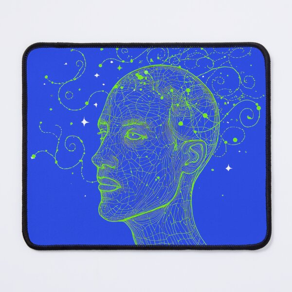 Item preview, Cybernetic Green Wireframe Human Head Profile designed and sold by CiNi13.