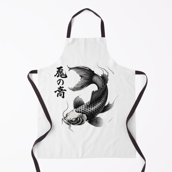 Item preview, Monochrome Zen Koi Fish Tattoo Art designed and sold by TshirtsOnline-.