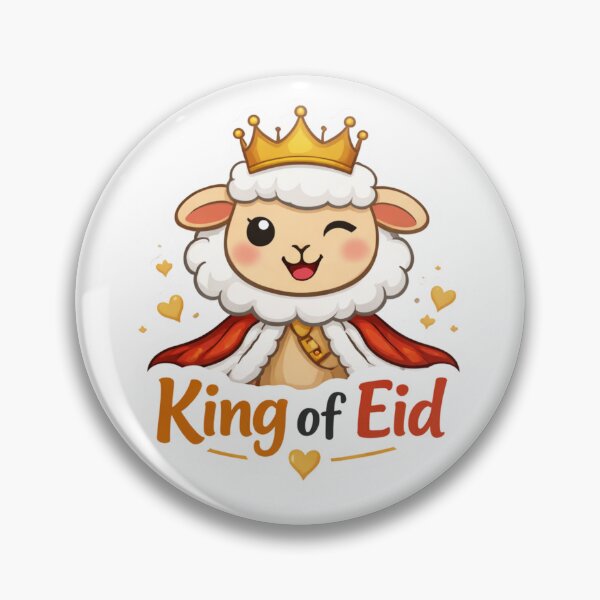 Item preview, King of Eid Cute Sheep Sticker – Eid al-Adha Mubarak Kids Gift, Muslim Design, Islamic Holiday Cartoon designed and sold by RALYSHOP.