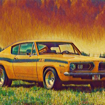 Artwork thumbnail, 1969 Plymouth Barracuda 440 by Fran Lafferty