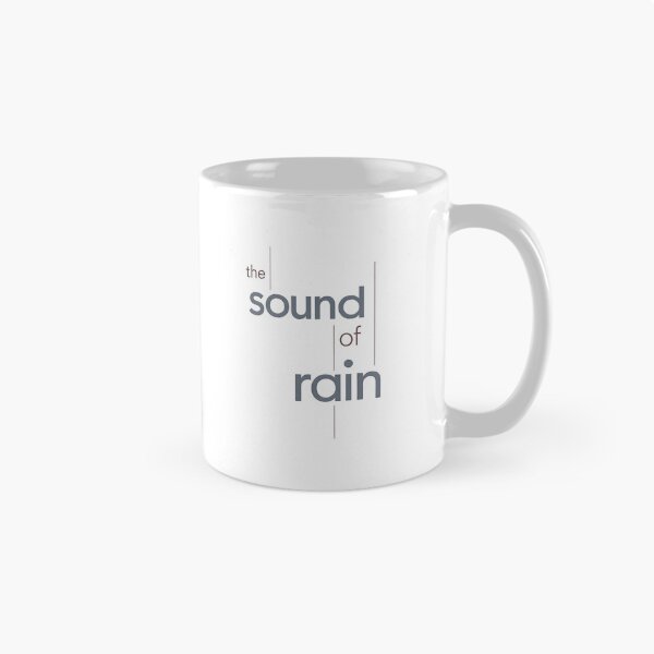 Item preview, Minimalist Typography Poster “The Sound of Rain” | Morandi Aesthetic Swiss Design designed and sold by MimiSabu.
