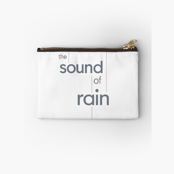 Item preview, Minimalist Typography Poster “The Sound of Rain” | Morandi Aesthetic Swiss Design designed and sold by MimiSabu.