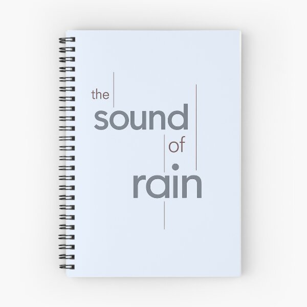 Item preview, Minimalist Typography Poster “The Sound of Rain” | Morandi Aesthetic Swiss Design designed and sold by MimiSabu.