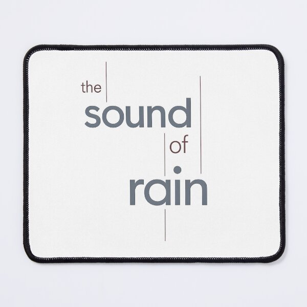 Item preview, Minimalist Typography Poster “The Sound of Rain” | Morandi Aesthetic Swiss Design designed and sold by MimiSabu.