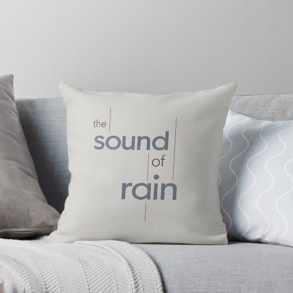 Item preview, Minimalist Typography Poster “The Sound of Rain” | Morandi Aesthetic Swiss Design designed and sold by MimiSabu.