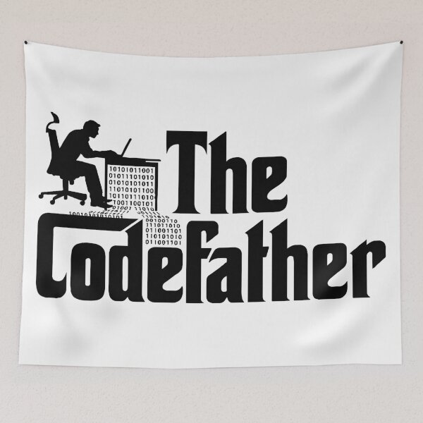 Item preview, The Codefather - Funny Programmer Coding Binary Parody Art designed and sold by LoFi-OG.