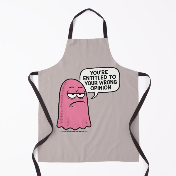 Item preview, Funny Pink Ghost You’re Entitled To Your Wrong Opinion Cute Spooky Sarcastic Humor Design designed and sold by André Botes.