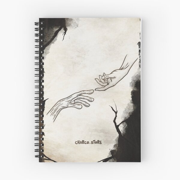 Item preview, Connection | Alien Human Hands Touching – Creation of Adam Inspired Art designed and sold by Charco.Store – Bold Expressive Graphics & Alt Streetwear Art.