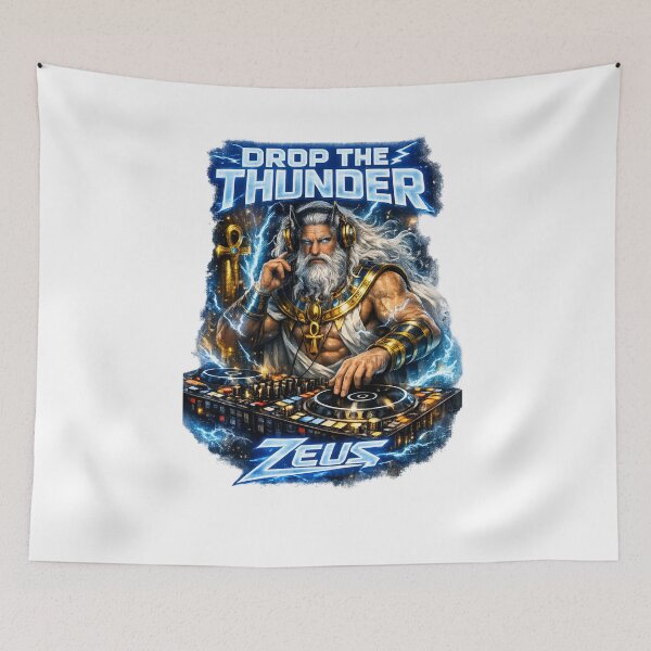 Item preview, Zeus Drops the Thunder Beats designed and sold by  ZenRave Designs.