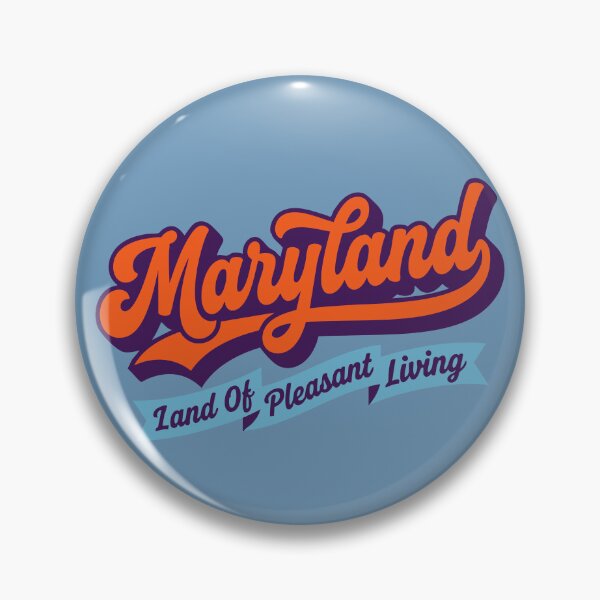 Item preview, Vintage Maryland Pride: Land Of Pleasant Living Retro Script designed and sold by Cozy-Old-Pub.