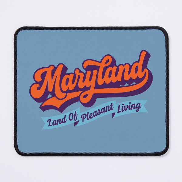 Item preview, Vintage Maryland Pride: Land Of Pleasant Living Retro Script designed and sold by Cozy-Old-Pub.