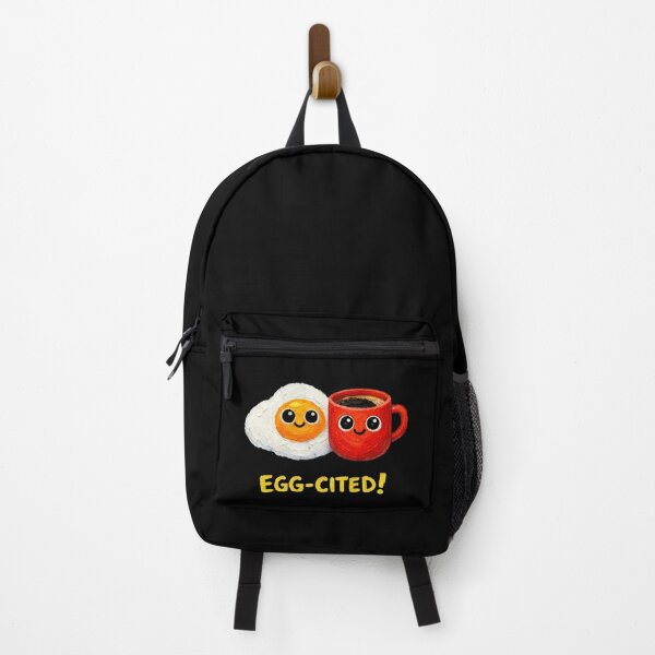 Item preview, Egg Coffee Besties – Egg-cited Cute Food Pun designed and sold by Liv Solara.