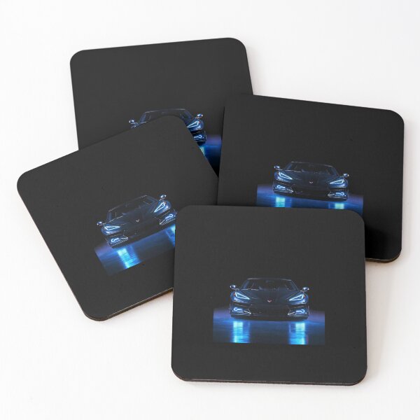 Item preview, 2023 Corvette Z06 C8 Wide Split Blue Neon Dark Sports Car designed and sold by TheArtOfCar.