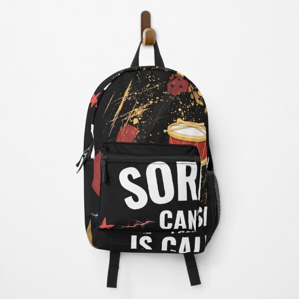 Item preview, Sorry Can’t Music Is Calling Funny Musician Guitar Drum Design designed and sold by Joyful-Pixel.