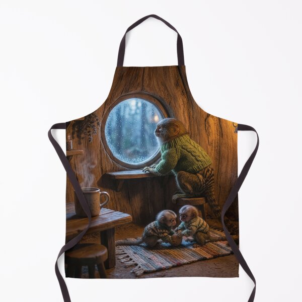 Item preview, Pygmy Marmoset Family in Their Hollow Log Home designed and sold by Tridentulus.