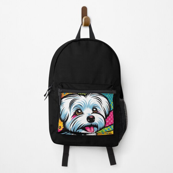 Item preview, Colorful Maltese – Retro Pop Emblem designed and sold by Dogandesighn.