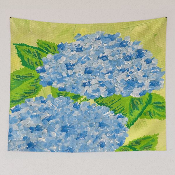 Item preview, Hydrangea Blues Floral Theme designed and sold by Deb Bossert Artworks.