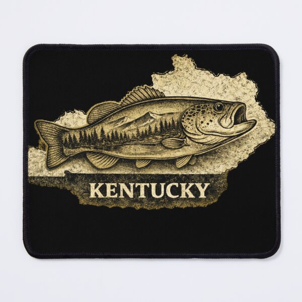 Item preview, Kentucky Bass Fishing Shirt – Largemouth Bass Tee, KY Fishing Design, Vintage Angler Shirt, Fisherman Gift designed and sold by WildWonderfulWear.