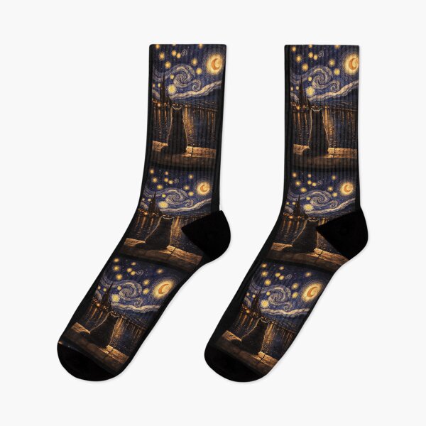 Item preview, Tuxedo Cat Starry Night Van Gogh Cat  designed and sold by gear-posters.