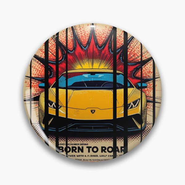 Item preview, Lamborghin Huracá EVO, 60s comic energy Born to Roar 15 designed and sold by Neon G.
