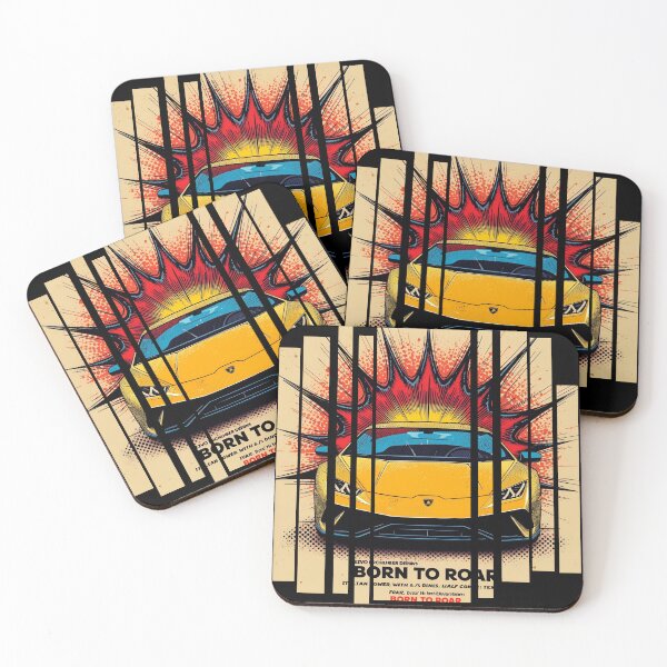 Item preview, Lamborghin Huracá EVO, 60s comic energy Born to Roar 15 designed and sold by Neon G.