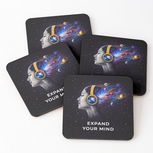 Item preview, Expand Your Mind Music Galaxy Headphones Design designed and sold by AbstractAuraArt.