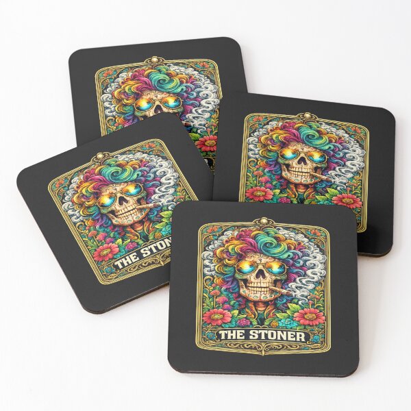 Item preview, The Stoner Skull Vintage Psychedelic Art Shirt designed and sold by GhostDawgs.