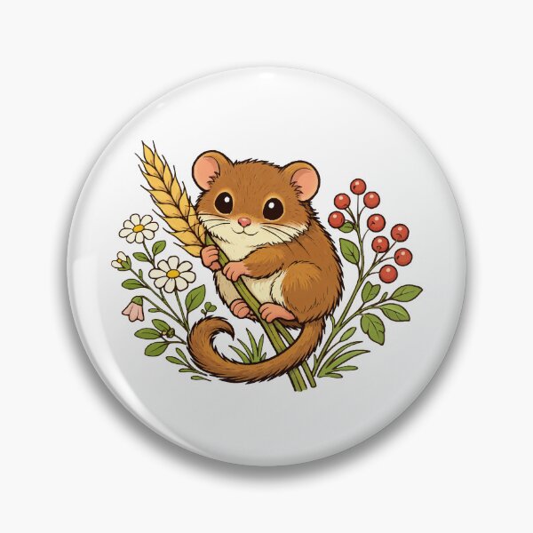 Item preview, Sweet Dormouse – Woodland Creature Vector Art designed and sold by furrydrool.