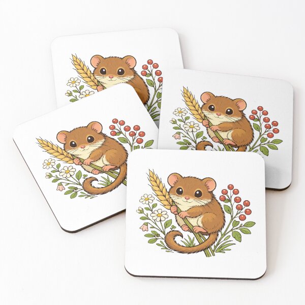 Item preview, Sweet Dormouse – Woodland Creature Vector Art designed and sold by furrydrool.