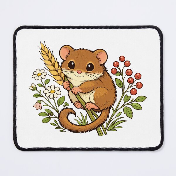 Item preview, Sweet Dormouse – Woodland Creature Vector Art designed and sold by furrydrool.