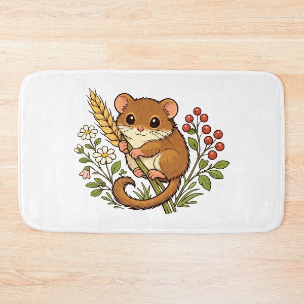 Item preview, Sweet Dormouse – Woodland Creature Vector Art designed and sold by furrydrool.