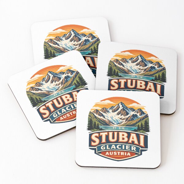 Item preview, Stubai Glacier Austria Alpine Mountain Ski Graphic designed and sold by JackCurtis1991.