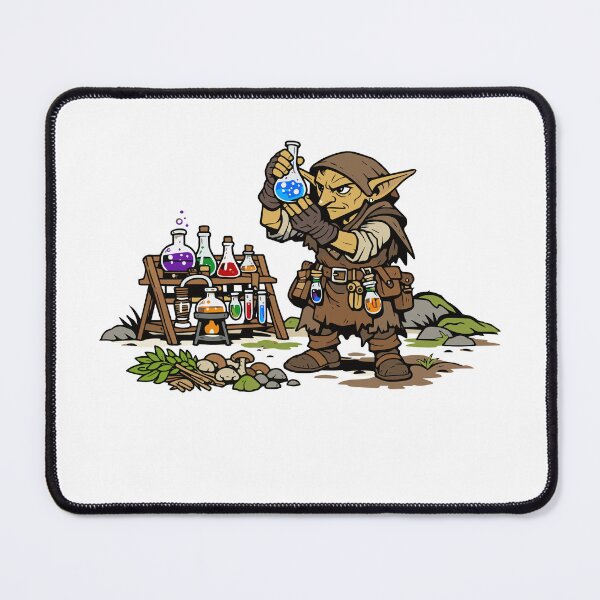 Item preview, Arcane Goblin Apothecary With Potions And Mushrooms designed and sold by furrydrool.