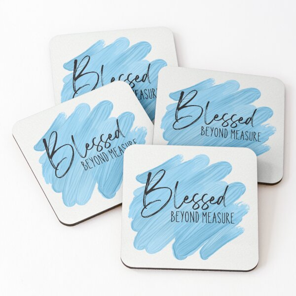 Item preview, Blessed Beyond Measure – Inspirational Faith Quote Typography designed and sold by Saynix.