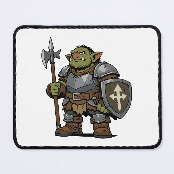 Item preview, Ogre Warrior With Sword And Shield designed and sold by furrydrool.