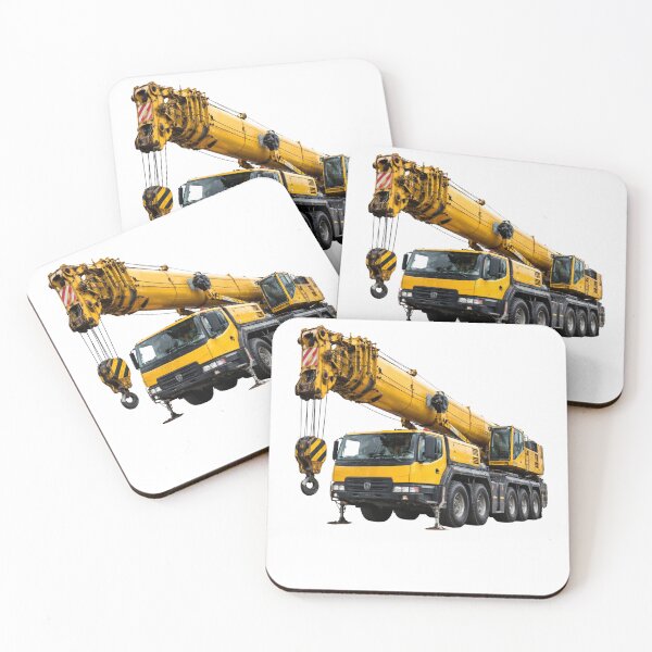 Item preview, Powerful Mobile Crane Illustration – Heavy Construction Machinery Art designed and sold by Radekku.