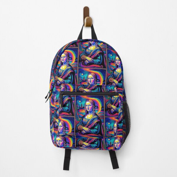 Item preview, Psychedelic Mona Lisa - Trippy Renaissance Portrait designed and sold by Lucid Dream Pixel.