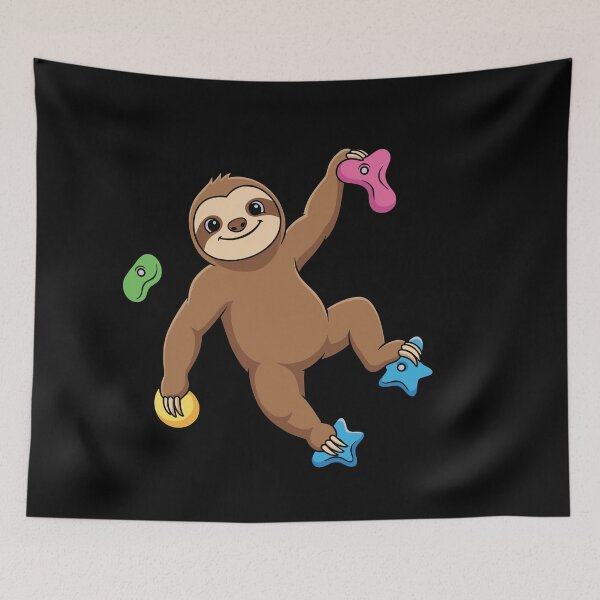 Item preview, Sloth Bouldering And Rock Climbing, Wall Climbing Lovers, Wall Climber, Free Climbing, Climbing Walls Graphic, Rock Climbing  designed and sold by DoodleUrban.