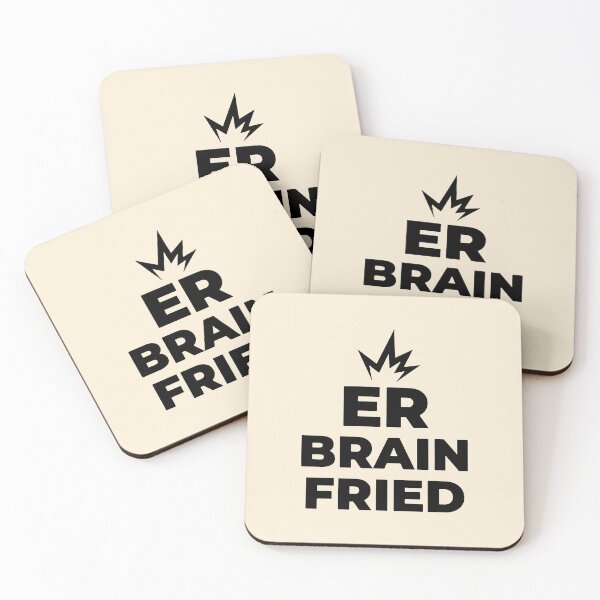 Item preview, ER Brain Fried Funny Nurse Burnout Gift for Healthcare Workers gift Design designed and sold by Dantin.